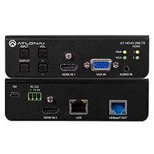 Atlona® Conferencing Switcher for HDMI and VGA with Ethernet-Enabled HDBaseT Output - 3x1 