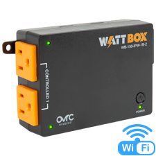 WattBox® 150 Series IP Power Controller (Ultra Compact) | 1 Controlled Bank, 2 Outlets (Wi-Fi or Wired) 