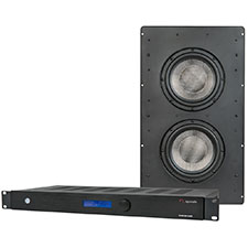 Episode® In-Wall Subwoofer with Dual 8' Woofers and 500W Front Panel Display Amplifier - Kit 