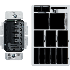 Control4® Contemporary 120V Keypad Dimmer - Black 