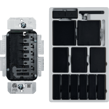 Control4® Contemporary 120V Keypad Dimmer - Midnight Black 