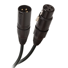 Binary™ 3P XLR Female to Male Cable with Gold Plated Contacts - 10 Ft (3 M) 