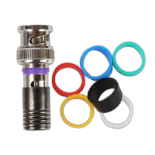 Binary™ BNC Male Compression Connector for Standard and Quadshield RG59 -75 Ohm (Bag of 20) 