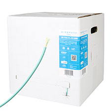 Wirepath™ SSF™ Simplex Multimode Plenum Fiber - 1000 Ft Spool in Box (Teal) 