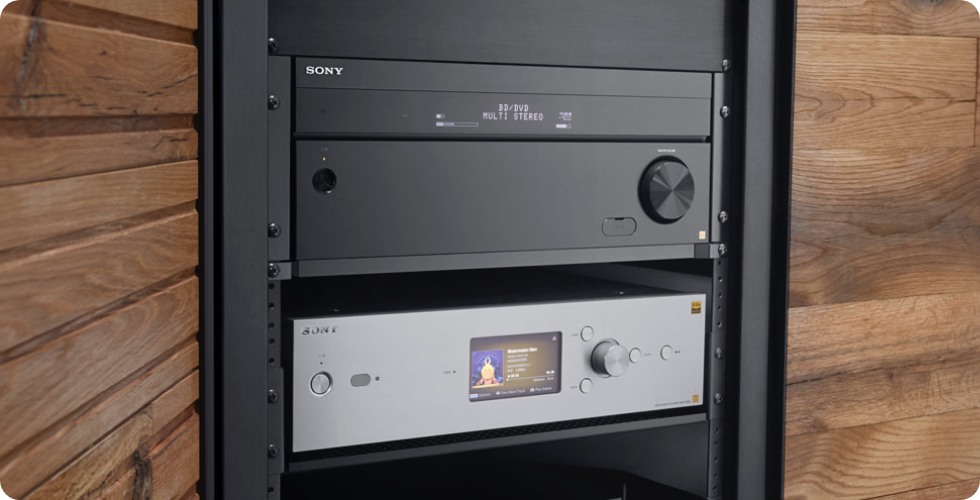 Sony audio solutions in rack