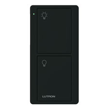 Lutron® Pico 2-Button Light Remote - (Black | Gloss) 