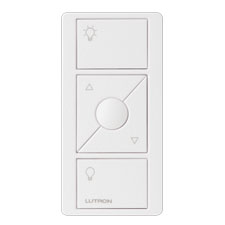 Lutron® Pico 3-Button Raise/Lower Light Remote - (Snow | Satin) 