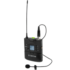 Sense™ UHF Wireless Microphone Transmitter - Bodypack Lavalier 