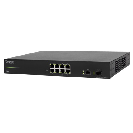 Araknis Networks® 220 Series Layer 2 Managed Gigabit Switch with Partial PoE+ and Front Ports 