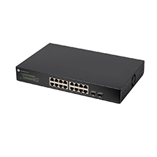 Araknis Networks® 300 Series Managed Gigabit Switch with PoE+ and Front Ports - 16 Ports 