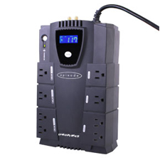 Episode® Surge Stand Alone 450W UPS with RJ45/RJ11 and RG6 - 8 Outlets 