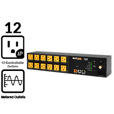WattBox® 800 Series IP Power Conditioner | 12 Individually Controlled & Metered Outlets 
