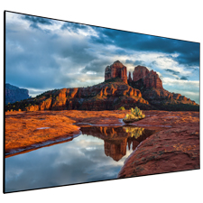 Dragonfly Thinline™ Fixed Ultra White Projection Screen 