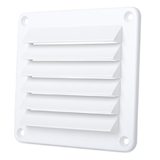 Cool Components™ Plastic Grill - 4x5 Opening (White) 