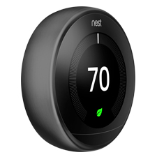 Nest Learning Thermostat - 3rd Gen | Carbon Black 