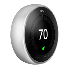 Nest Learning Thermostat - 3rd Gen | Stainless Steel 