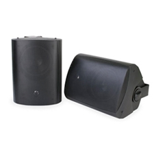Episode® All Weather Series Surface Mount Speakers with 5-1/4' Woofer (Pair) - Black 
