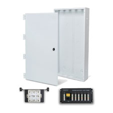 Wirepath™ 28' Enclosure Kit with Hinged Metal Door, 1x6 Telephone, and 1x8 Video Modules 