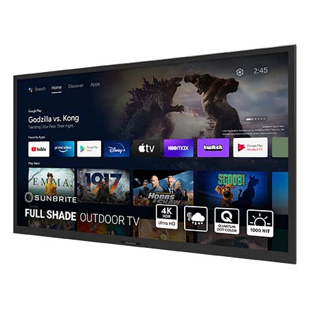 SunBrite™ Veranda 3 Full-Shade 4K HDR Outdoor Smart TV - 55' | Black 