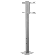 SunBrite® Outdoor Deck Planter Pole (Silver) 
