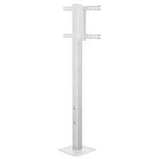 SunBrite® Outdoor Deck Planter Pole (White) 