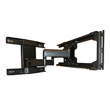 SunBrite TV® Dual Arm Articulating Mount for 42'-65' Outdoor TVs (Black) 