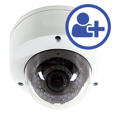 Visualint™ 2MP IP Dome Outdoor Camera with Starlight and Motorized Lens + Virtual Technician 