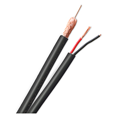 Wirepath™ RG59/U Coaxial Cable + 2-Conductor Wire - 1000 ft. Drum 