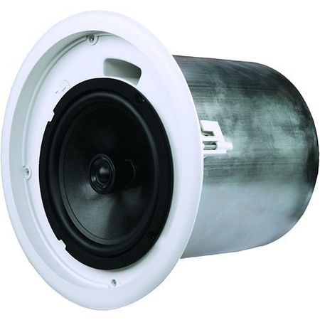 QSC AC-C8T AcousticCoverage Series 8' 2-Way 80W Ceiling Loudspeaker, White, Sold in Quantities of 2 
