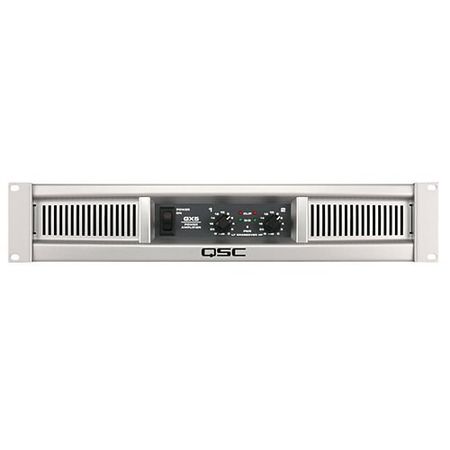 QSC GX5 2-Channel Professional Power Amplifier, 500W at Ohms Stereo Mode, 20Hz-20kHz Frequency, 20kOhms Balanced Impedance 
