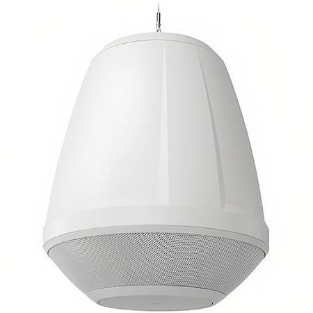 QSC AD-P.HALO-WH AcousticDesign Series 6.5' Integrated SUB/SAT Pendant Loudspeaker System, White 
