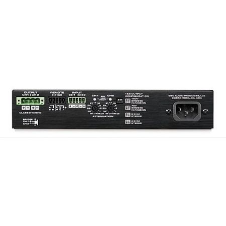 QSC SPA2-60 SPA Series EnergyStar Power Amplifier, 1U, 200W 