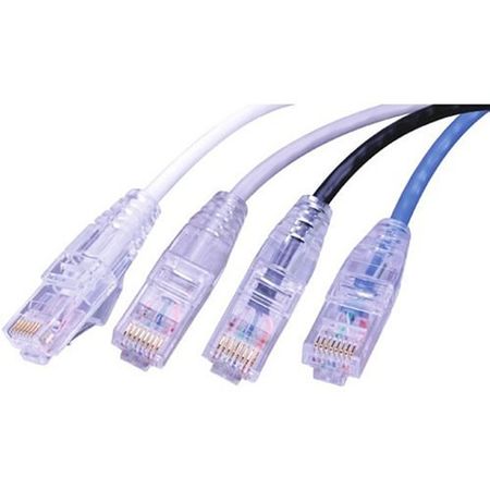 Vanco SCAT6-7BK Super Slim Category (UTP) 550 MHz Network Patch Cable, 7', Non Booted, Black 
