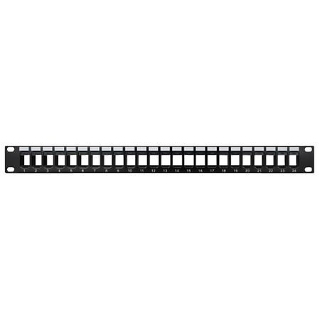 Vanco 820024 Modular Keystone Patch Panel, 24-Pack, 1 Unit 