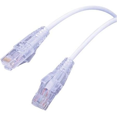 Vanco SCAT6-5WH CAT6 Super Slim Patch Cable, UTP, 550 MHz, Non Booted, White 