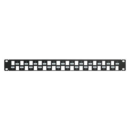 ADI PRO 0E-BP24HD1U 24-Port High Density Blank Patch Panel 