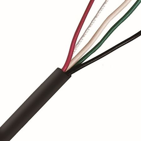 ADI PRO RT-8001108 22/4 Stranded General Purpose Cable, CL2, Speed Coil, 500', Black 