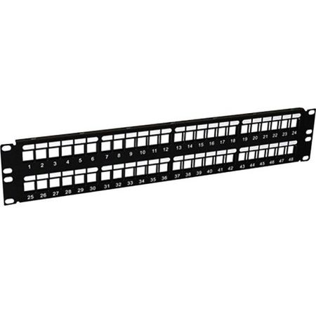ADI PRO 0E-BP48 48-Port Flush Mount Blank Patch Panel 