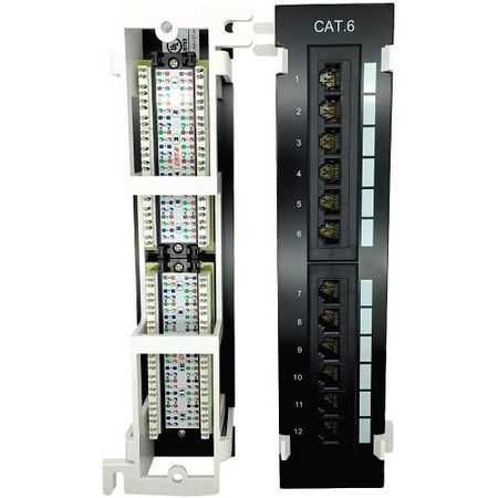 ADI PRO 0E-C6PP12V 12-Port CAT6 Vertical Patch Panel 