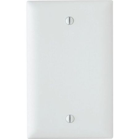 Pass & Seymour TP13W Trademaster 1-Gang Blank Wall Plate, White 