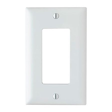 Pass & Seymour TP26W 1-Gang Thermoplastic Decorator Wall Plate, White 