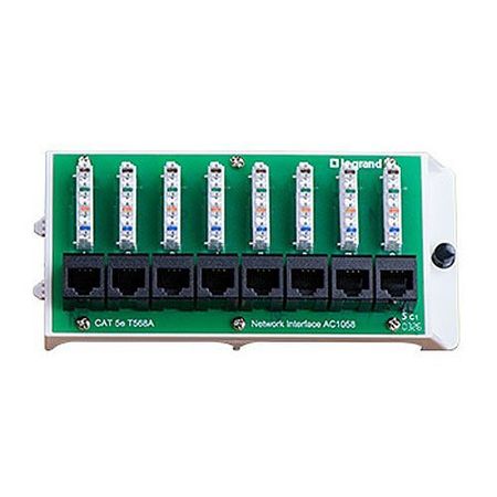 On-Q AC1058 8-Port CAT5e Network Interface Module 