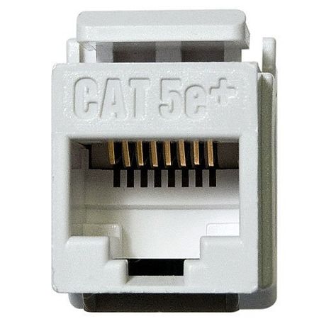 On-Q WP3450WH50 CAT5e RJ45 Keystone Connector, 50-Pack, White 