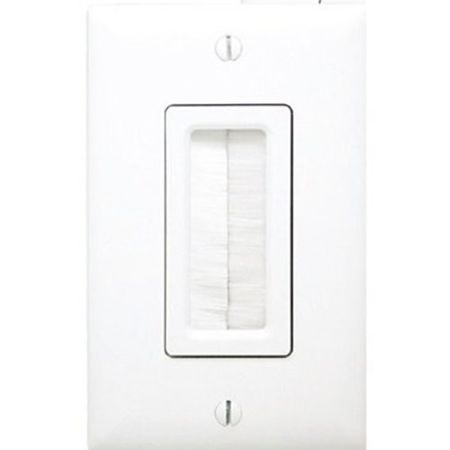 On-Q WP1014WHV1 Cable Access Wall Plate, White 