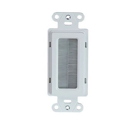 On-Q WP1014-WH Cable Access Strap for HDMI, Coaxial and CAT5e / CAT6 Access Wall Plate, White 