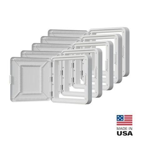 On-Q ENP15605DNA 15' Plastic Hinged Cover with Deep Trim, 5-Pack 