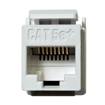 On-Q WP3450WH CAT5e RJ45 Keystone Connectorfor Wall Plates, White 