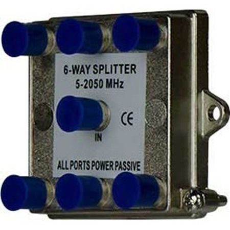 On-Q VM0206 6-Way Vertical Coax Splitter, Ghz 