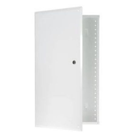 On-Q EN4250 42' Hinged Door Cover Metal Enclosure, White 