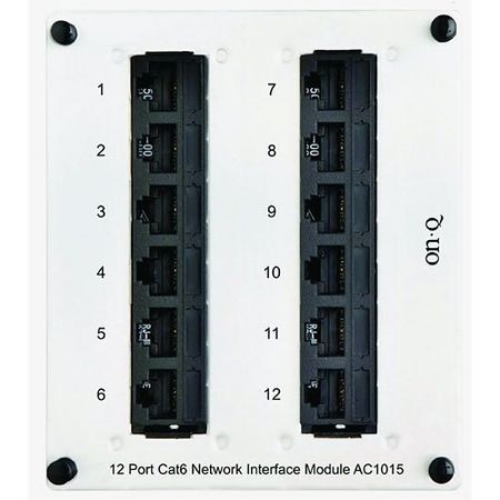 On-Q AC1015 12-Port CAT6 Network Interface Module 